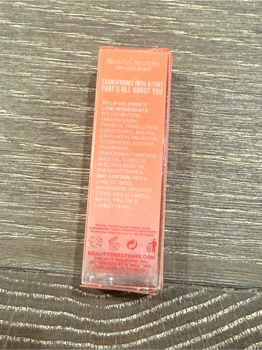 NWT Beauty Creations Drop it @92 Lip Oil - Watermelon